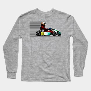 Go Kart Racer in Motion Long Sleeve T-Shirt